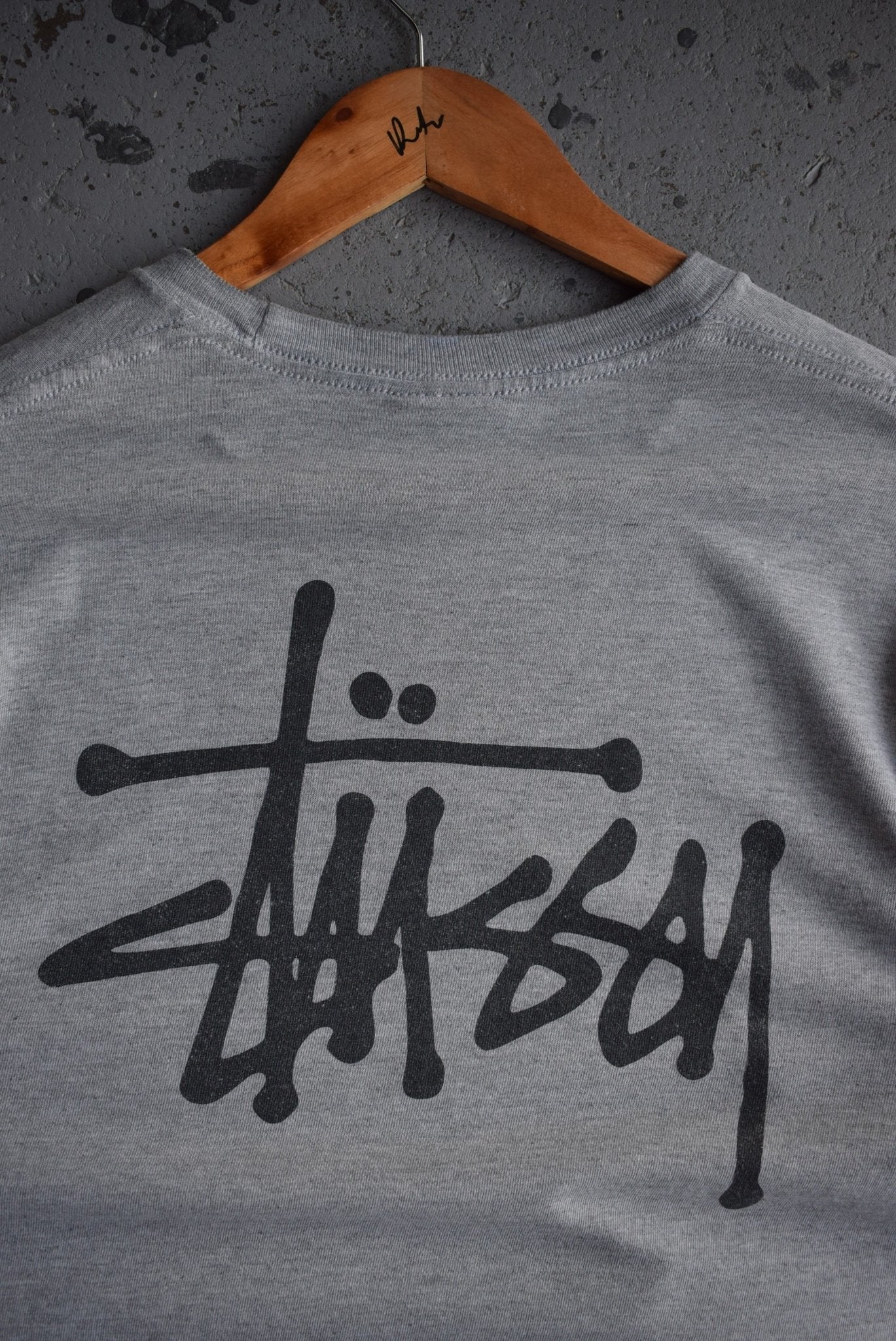 Vintage Stussy Spellout Tee (M) - Retrospective Store