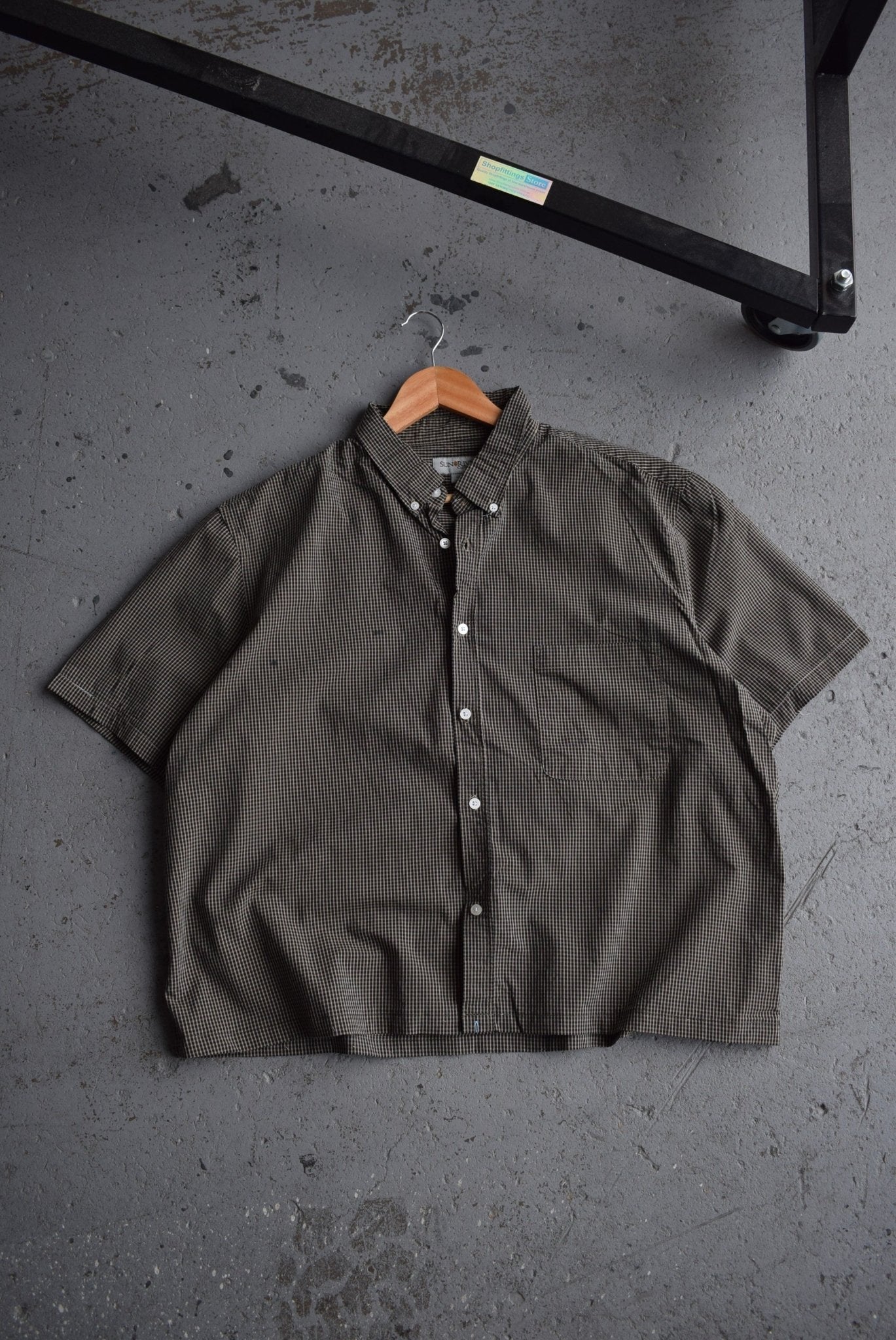 Vintage Sun River Cropped Button Up (XL/XXL) - Retrospective Store