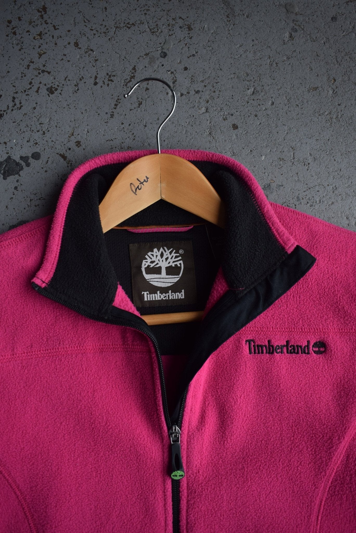 Vintage Timberland Spellout Fleece Jacket (S) - Retrospective Store