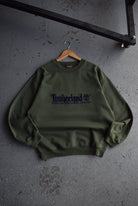 Vintage Timberland Weathergear Spellout Embroidered Crewneck (M/L) - Retrospective Store