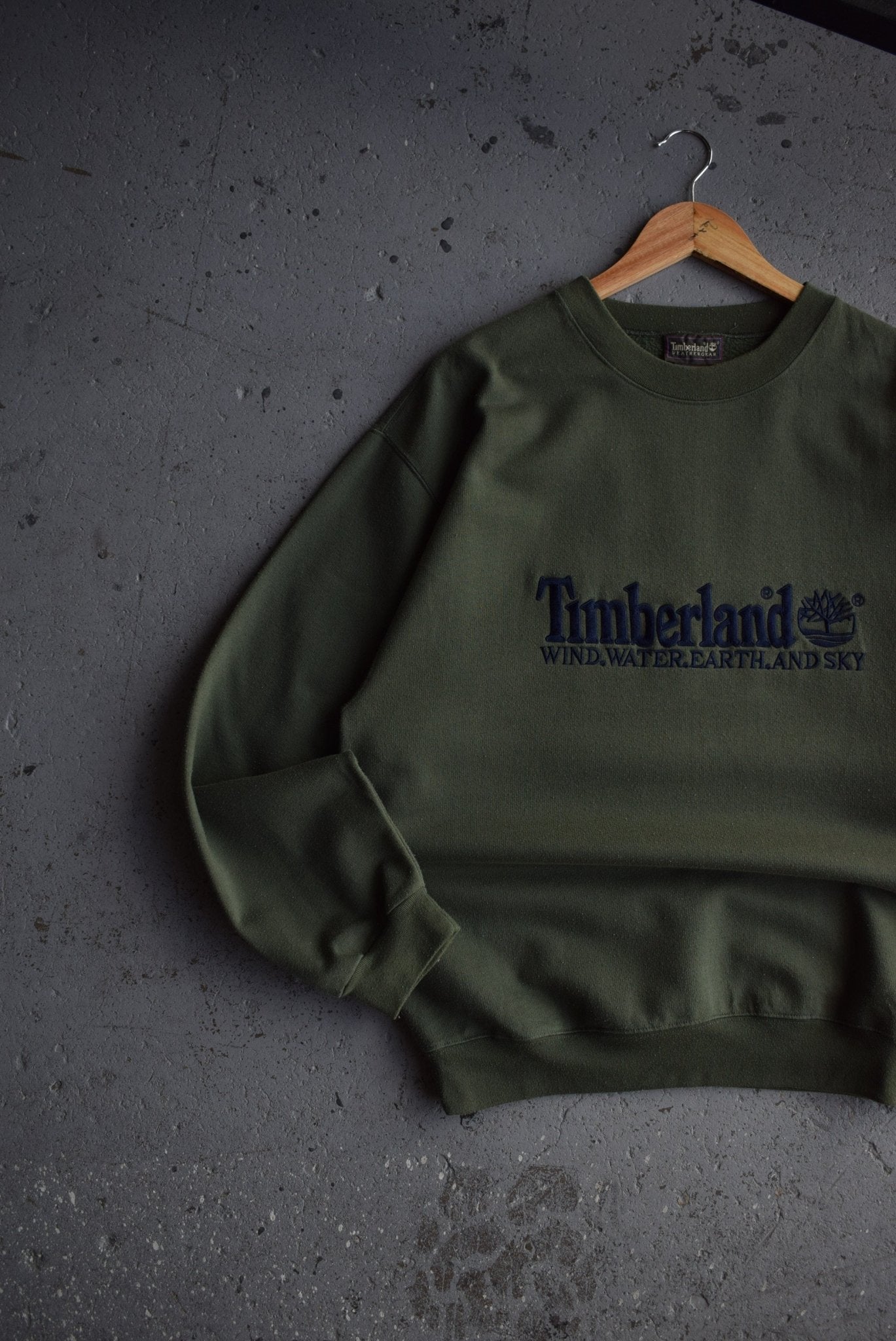 Vintage Timberland Weathergear Spellout Embroidered Crewneck (M/L) - Retrospective Store