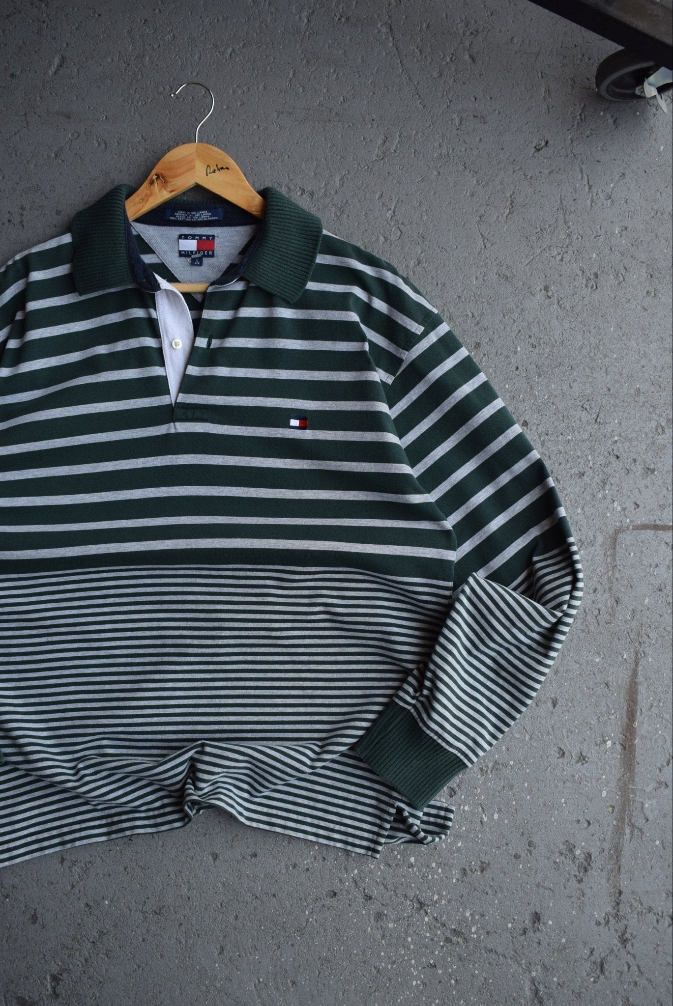 Vintage Tommy Hilfiger Classic Logo Embroidered Rugby Polo (L) - Retrospective Store