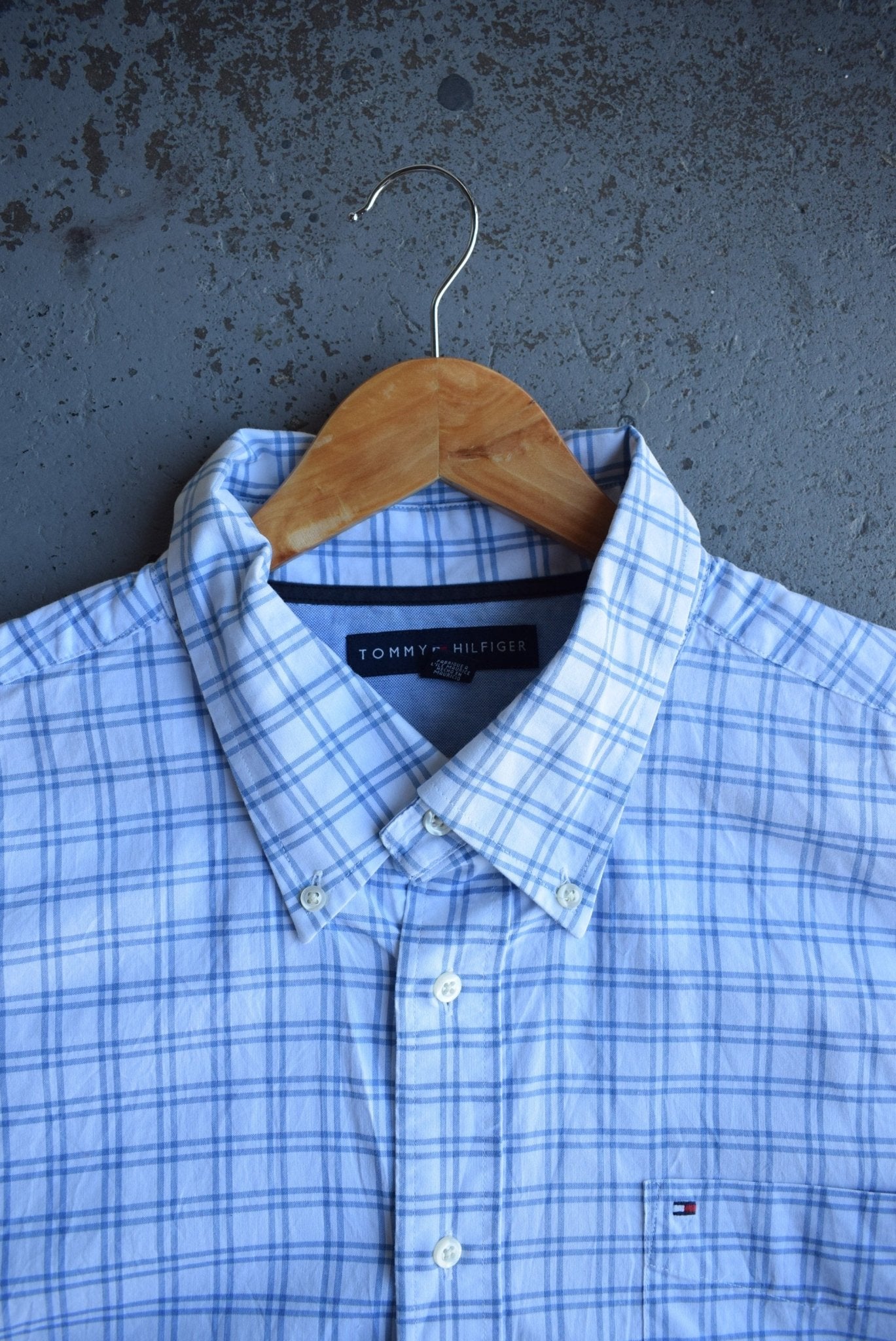 Vintage Tommy Hilfiger Cropped Button Up (XL) - Retrospective Store