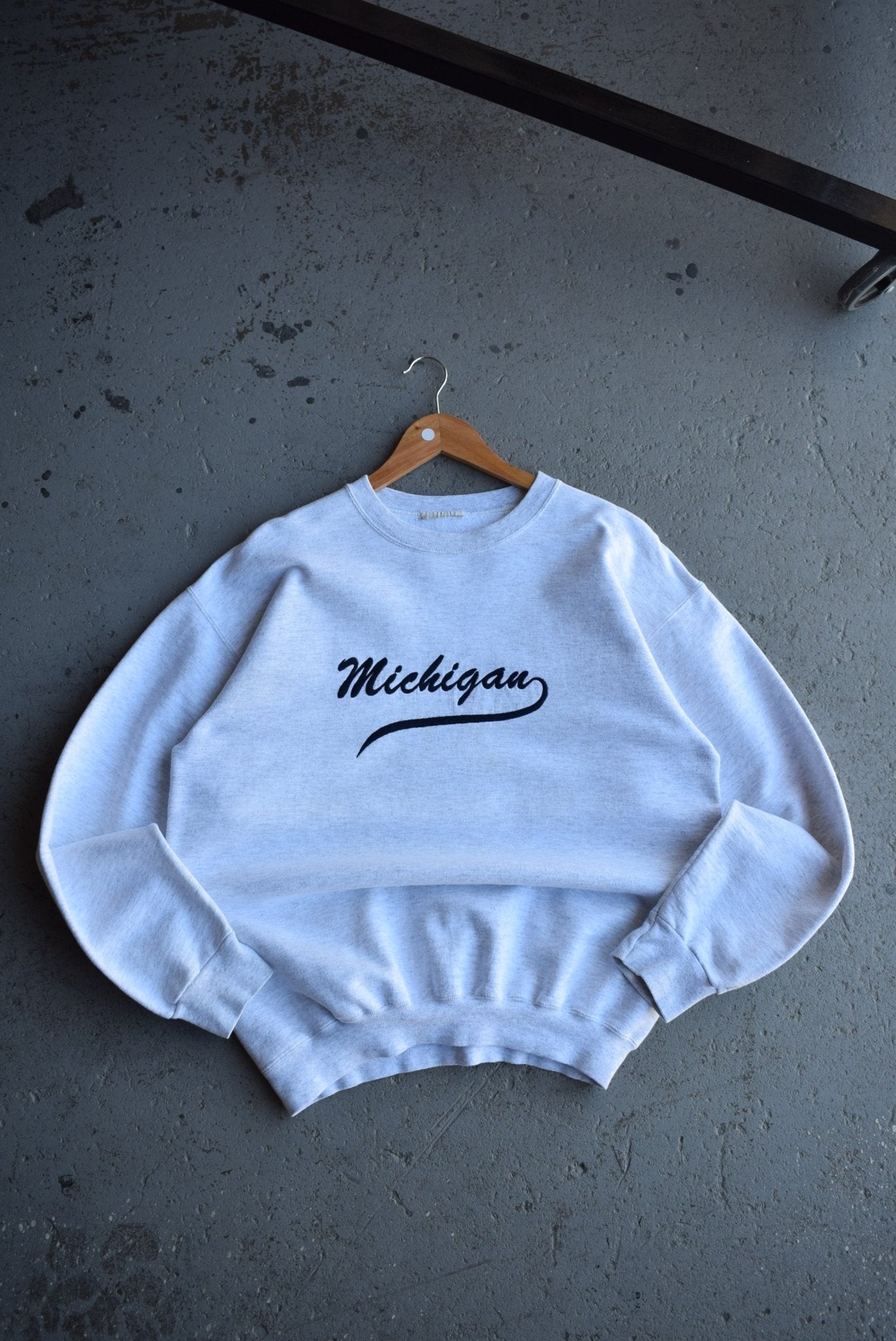 Vintage University of Michigan Embroidered Crewneck (M) - Retrospective Store