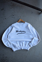 Vintage University of Michigan Embroidered Crewneck (M) - Retrospective Store