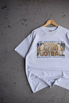 Vintage University of Michigan Football Tee (XL) - Retrospective Store