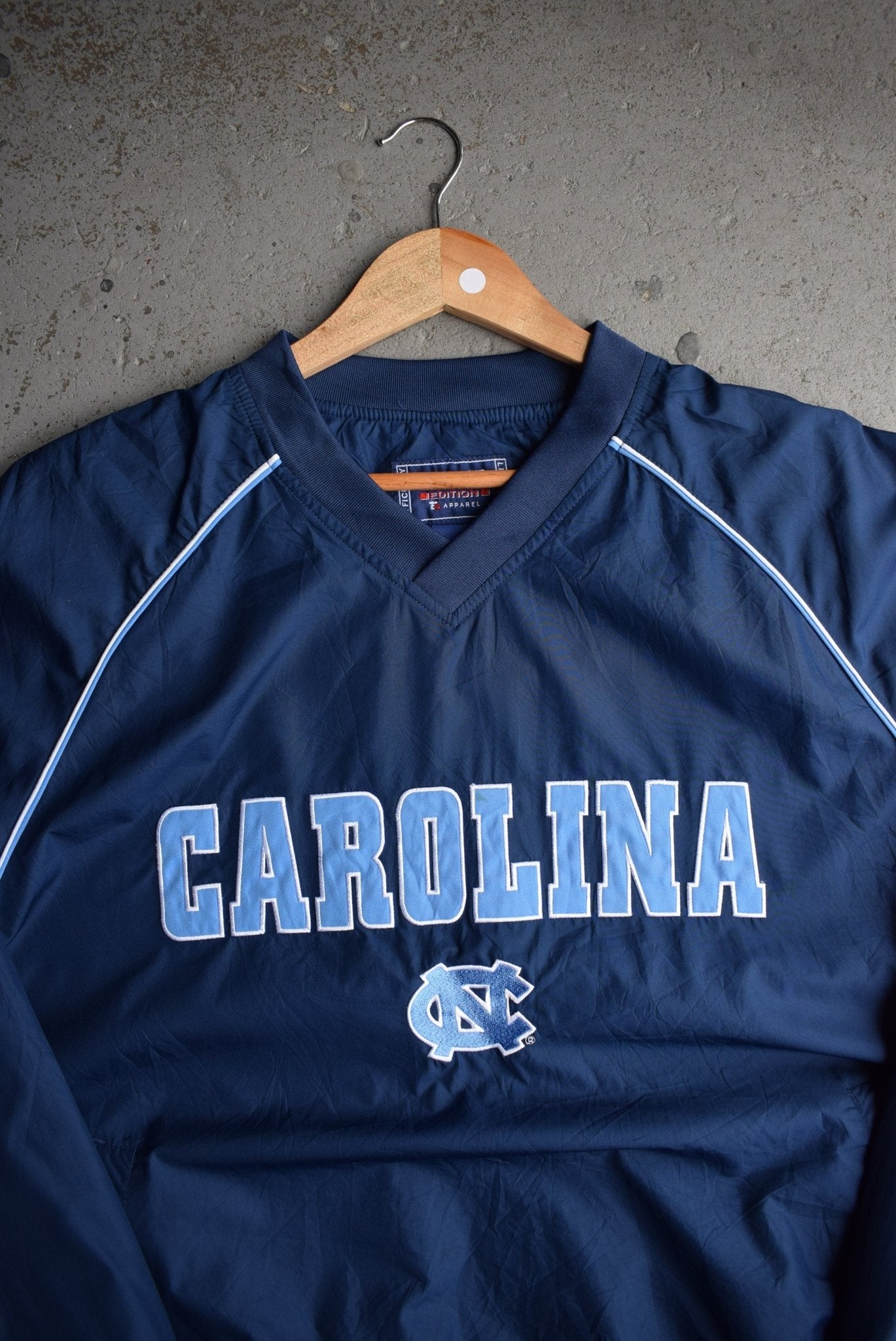 Vintage University of North Carolina Embroidered Pullover Jacket (L) - Retrospective Store