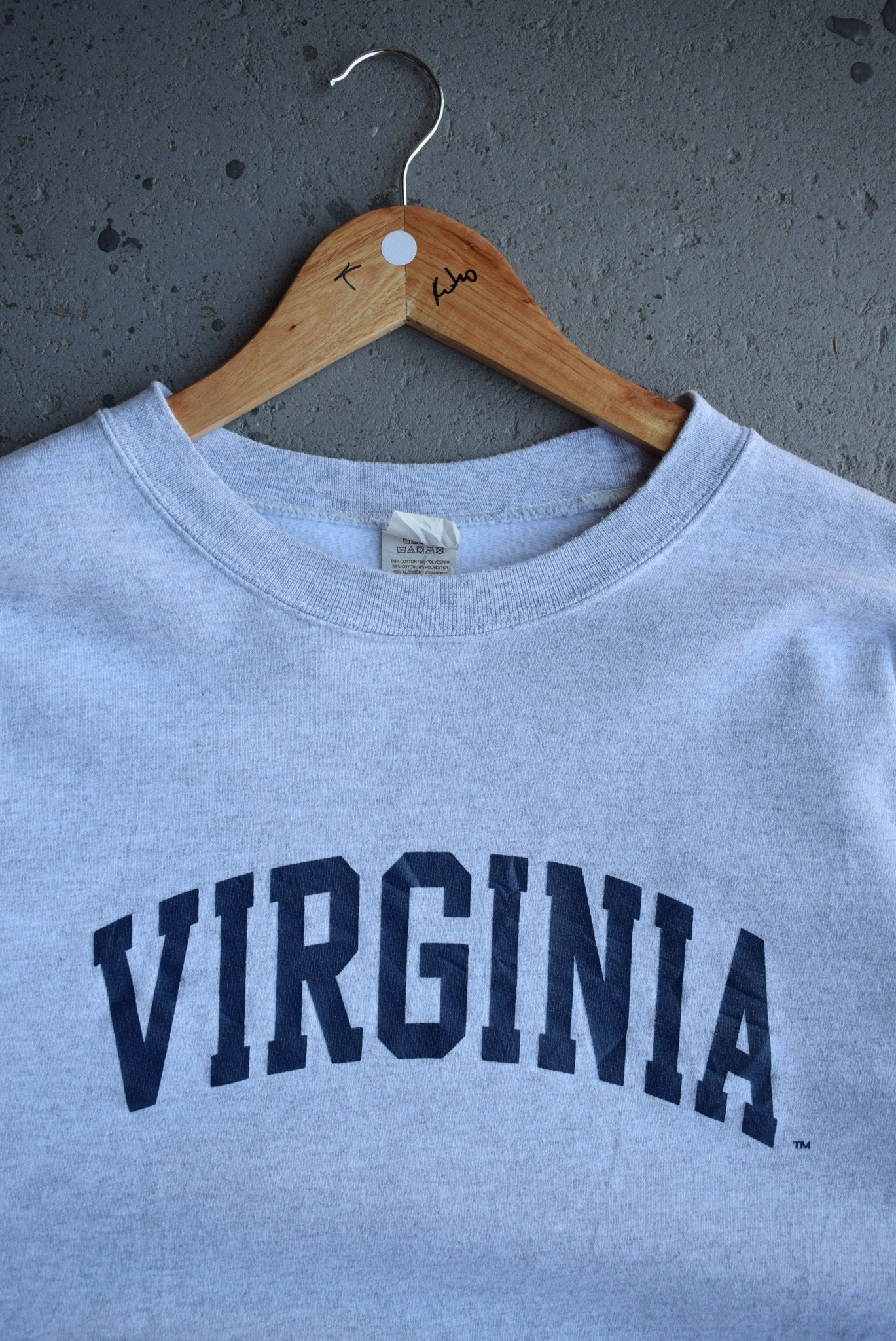 Vintage University of Virginia Spellout Crewneck (L) - Retrospective Store