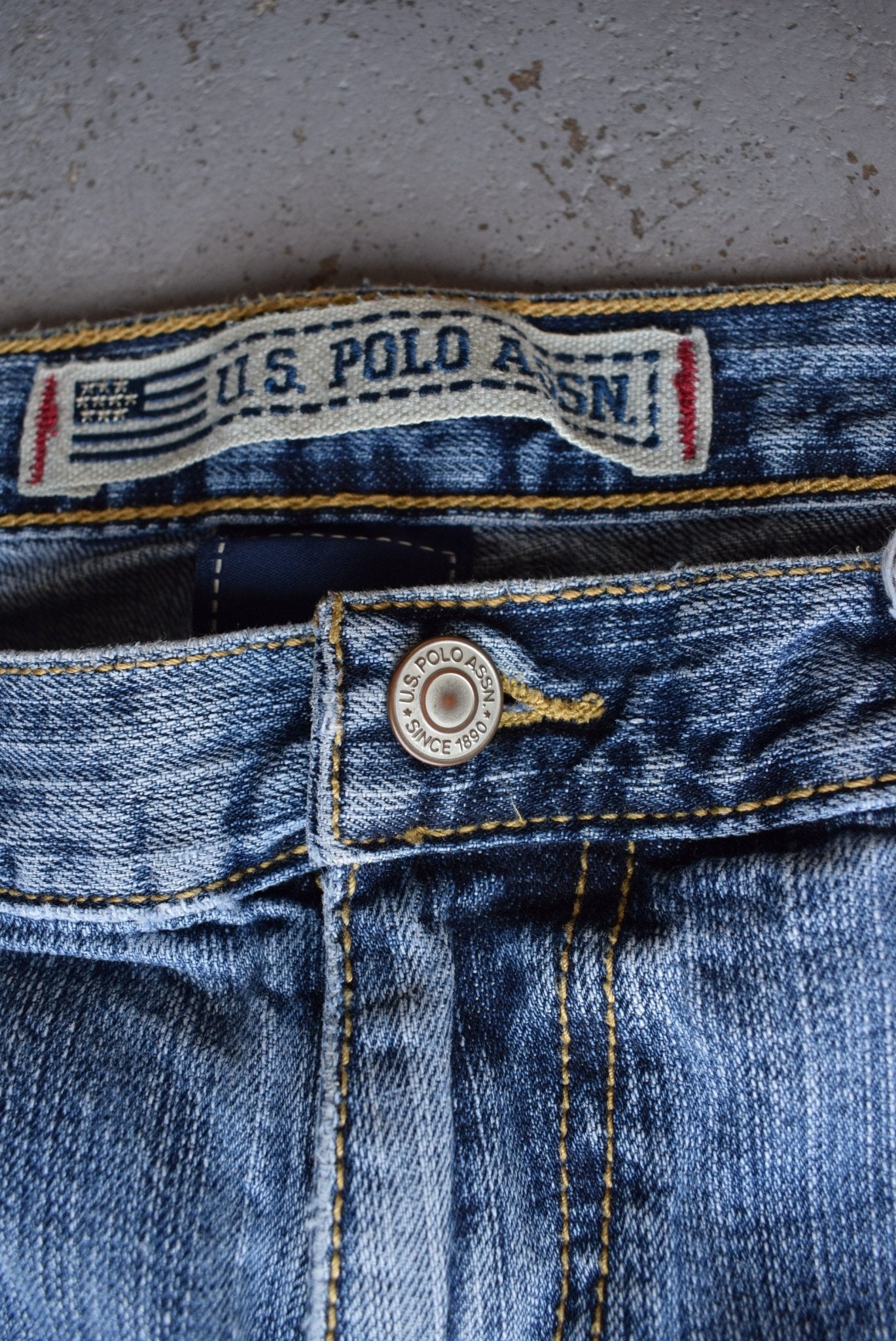 Vintage U.S. Polo Assn Jorts (36) - Retrospective Store