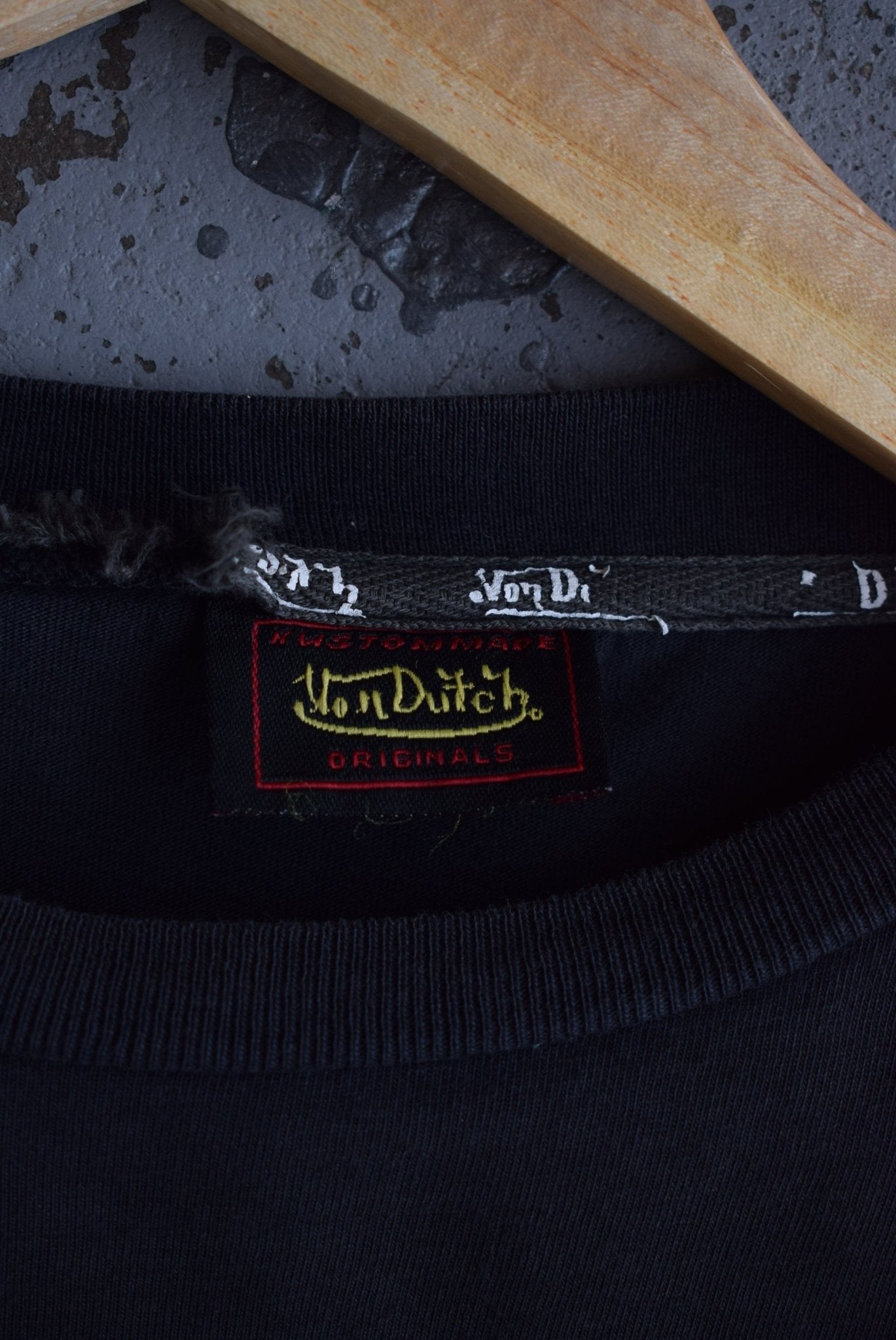 Vintage Von Dutch Spellout Long Sleeve Tee (S) - Retrospective Store