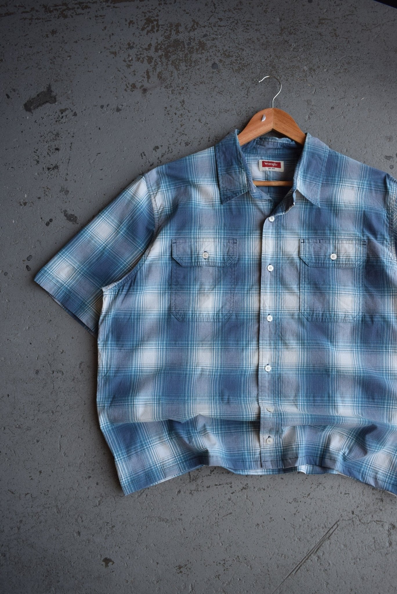 Vintage Wrangler Cropped Button Up (XL) - Retrospective Store