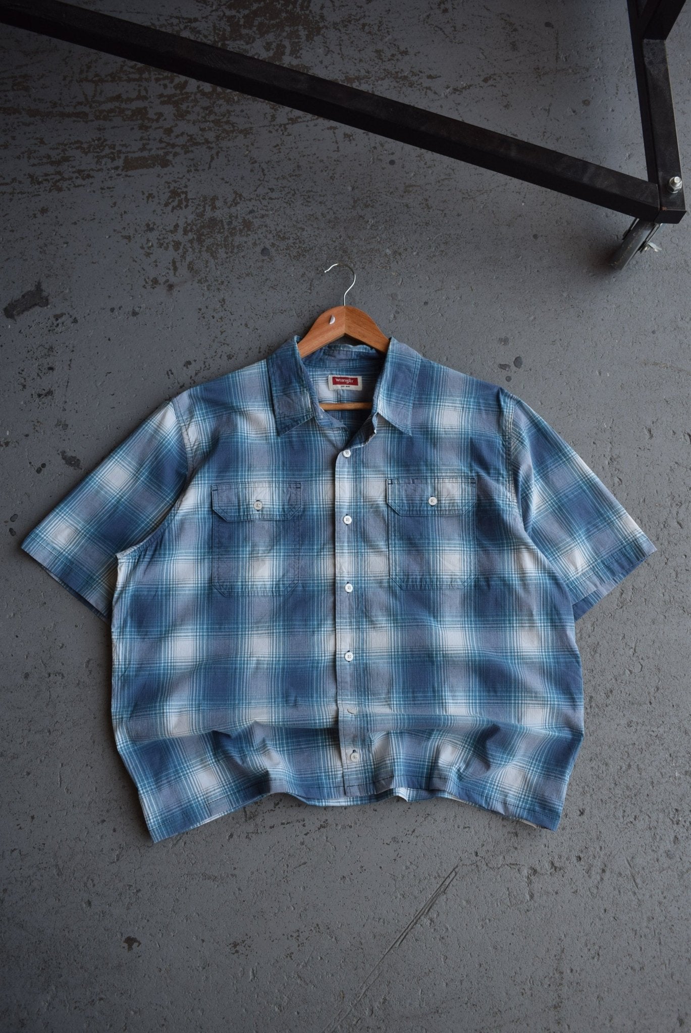 Vintage Wrangler Cropped Button Up (XL) - Retrospective Store