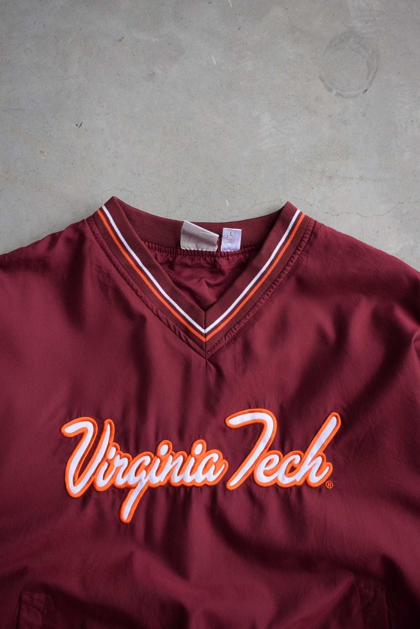 Virginia Tech University Embroidered Pullover Jacket — 2000s (L) - Retrospective Store