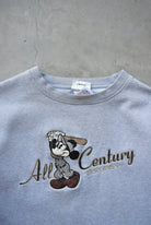 Walt Disney World Baseball Grey Embroidered Crewneck — 2000s (XL) - Retrospective Store