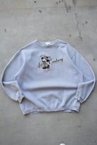 Walt Disney World Baseball Grey Embroidered Crewneck — 2000s (XL) - Retrospective Store