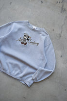 Walt Disney World Baseball Grey Embroidered Crewneck — 2000s (XL) - Retrospective Store