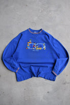 Walt Disney World Blue Embroidered Crewneck — 2000s (L) - Retrospective Store