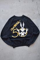 Warner Bros. Bugs Bunny 50th Anniversary Black Graphic Crewneck — 1990 (S) - Retrospective Store
