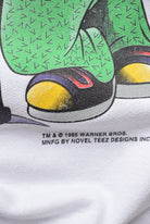 Warner Bros. White & Black Graphic Crewneck — 1995 (S) - Retrospective Store