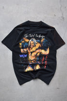 WCW Lex Luger Wrestling Black Graphic Tee — 1990s (M) - Retrospective Store