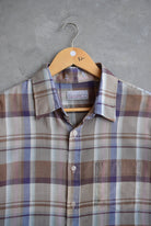 Wedgefield Brown Cropped Button Up — 2000s (L) - Retrospective Store