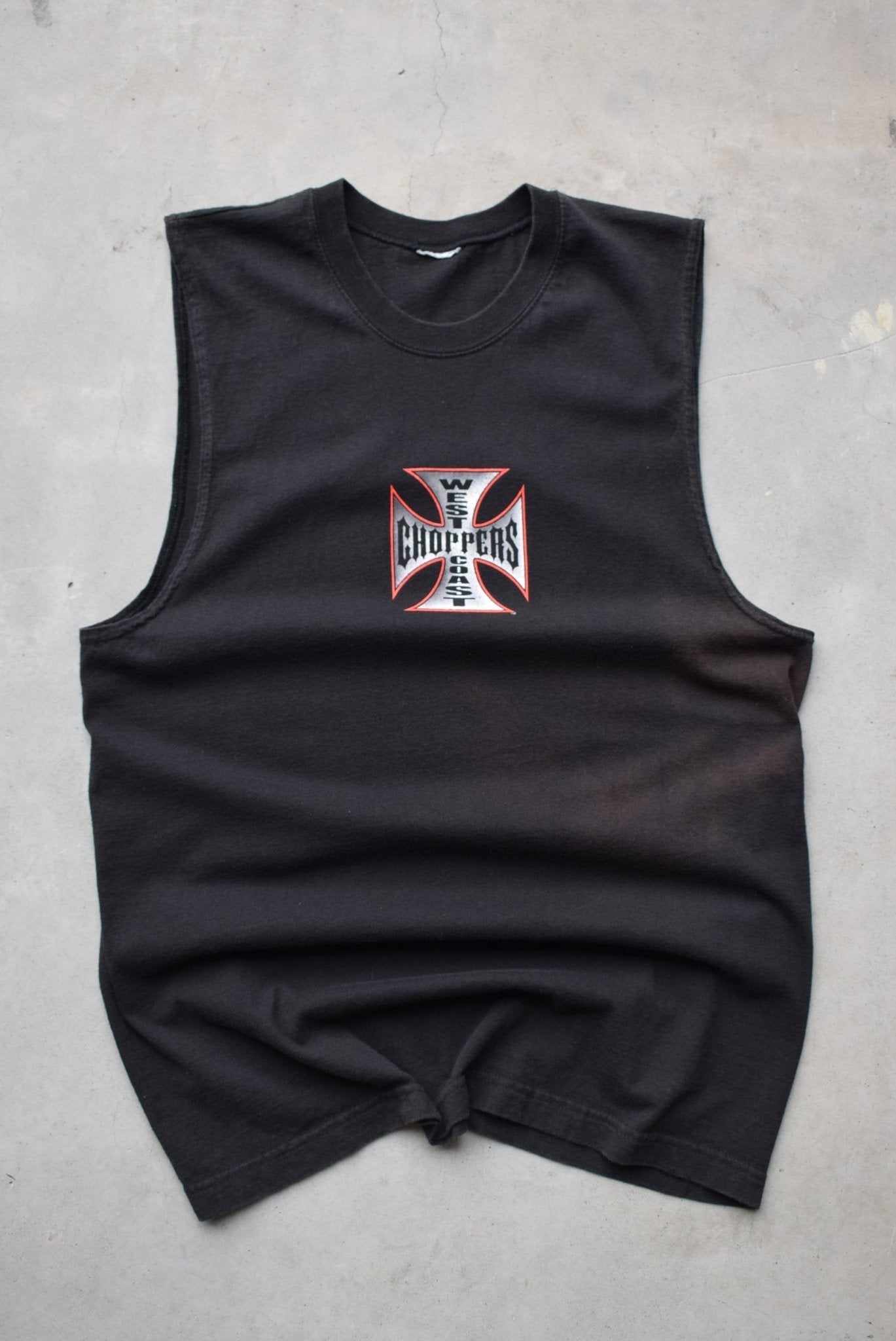 West Coast Choppers Black Graphic Tank — 2000s (M) - Retrospective Store
