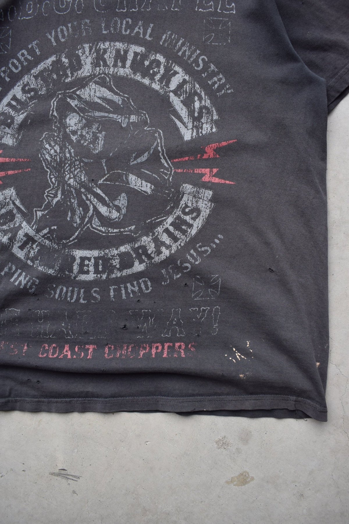 West Coast Choppers Black Graphic Tee — 2000s (M) - Retrospective Store