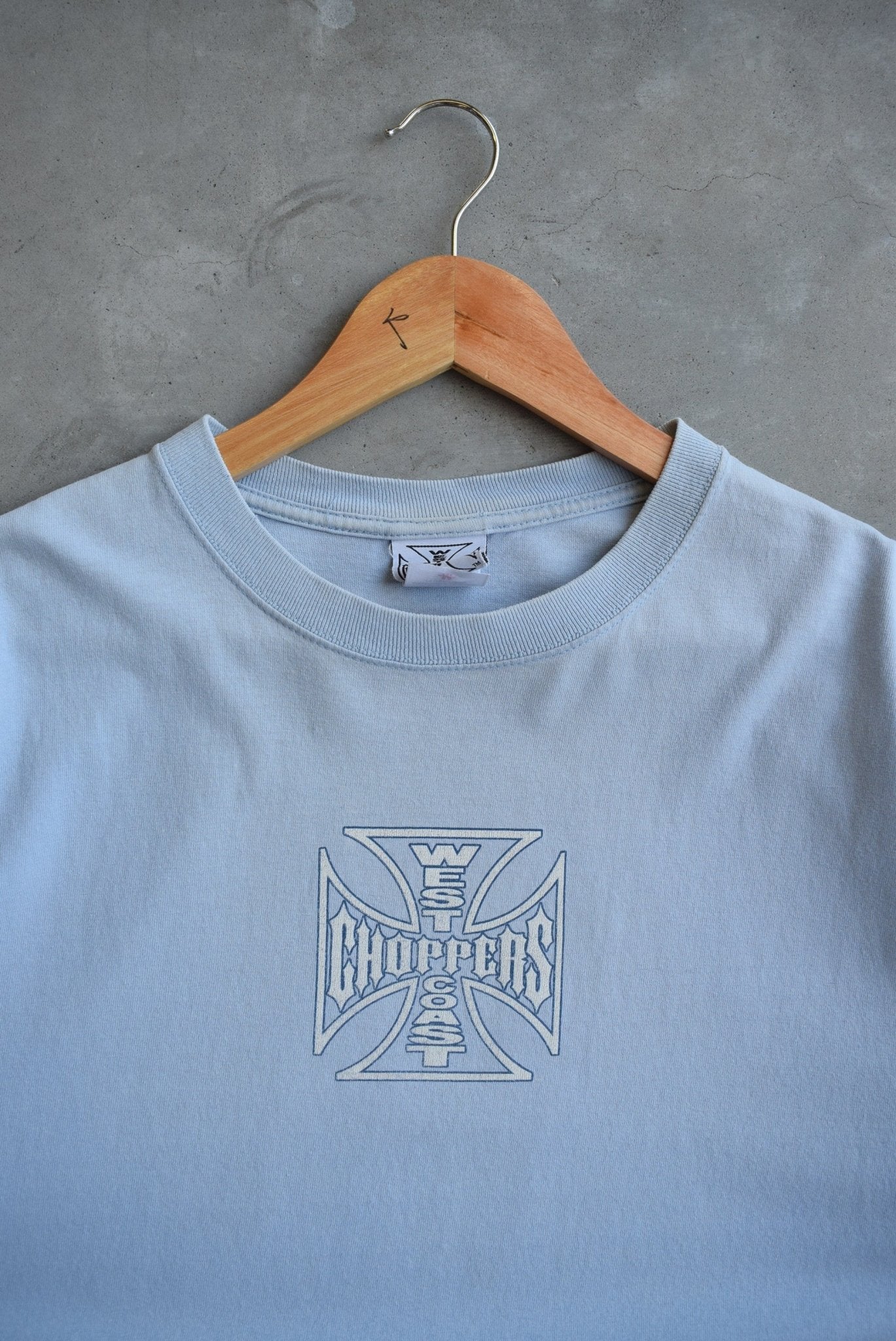 West Coast Choppers Blue Graphic Tee — 2000s (M) - Retrospective Store