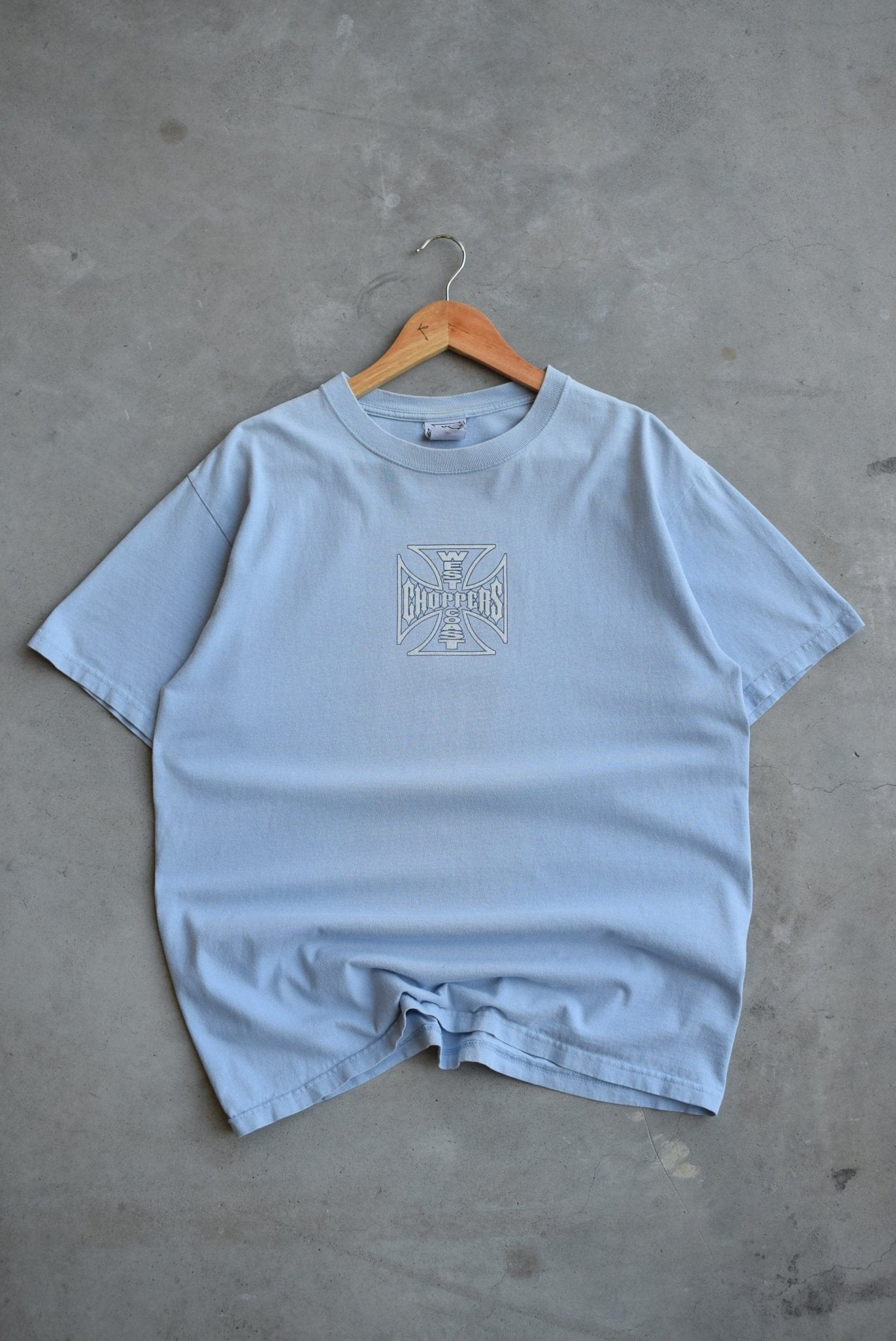 West Coast Choppers Blue Graphic Tee — 2000s (M) - Retrospective Store