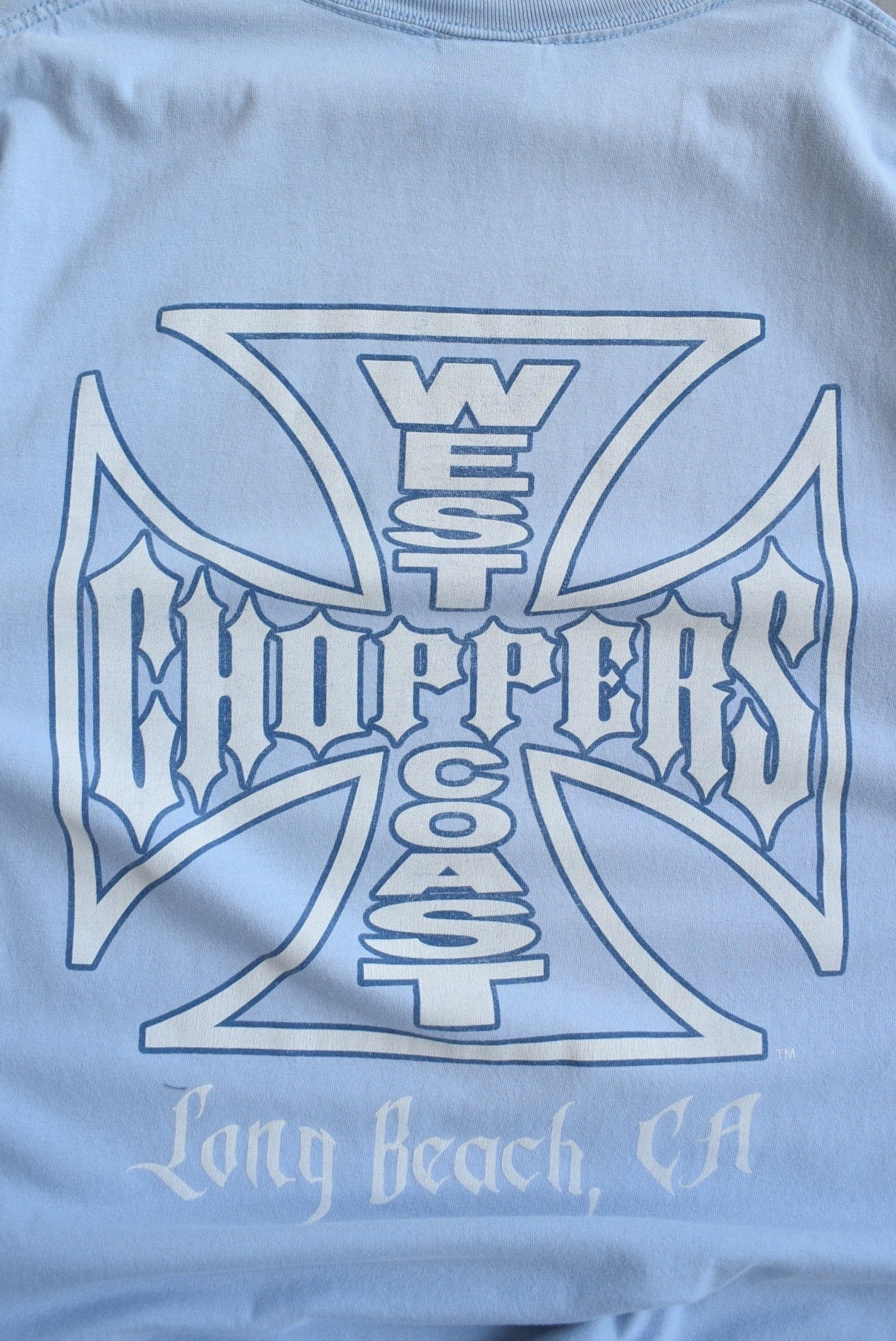 West Coast Choppers Blue Graphic Tee — 2000s (M) - Retrospective Store