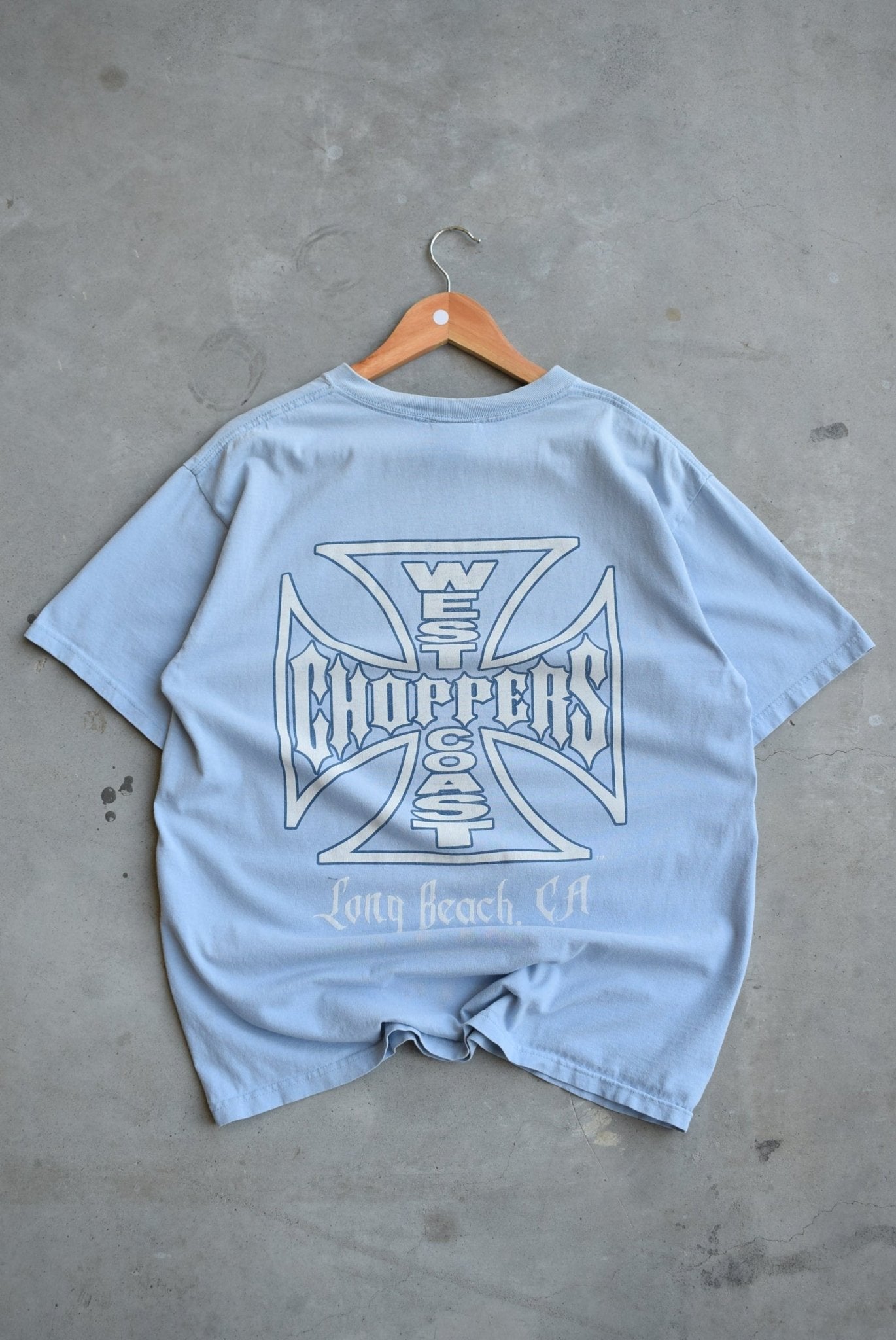 West Coast Choppers Blue Graphic Tee — 2000s (M) - Retrospective Store