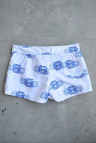 West Coast Choppers White Board Shorts — 2000s (Women's M) - Retrospective Store
