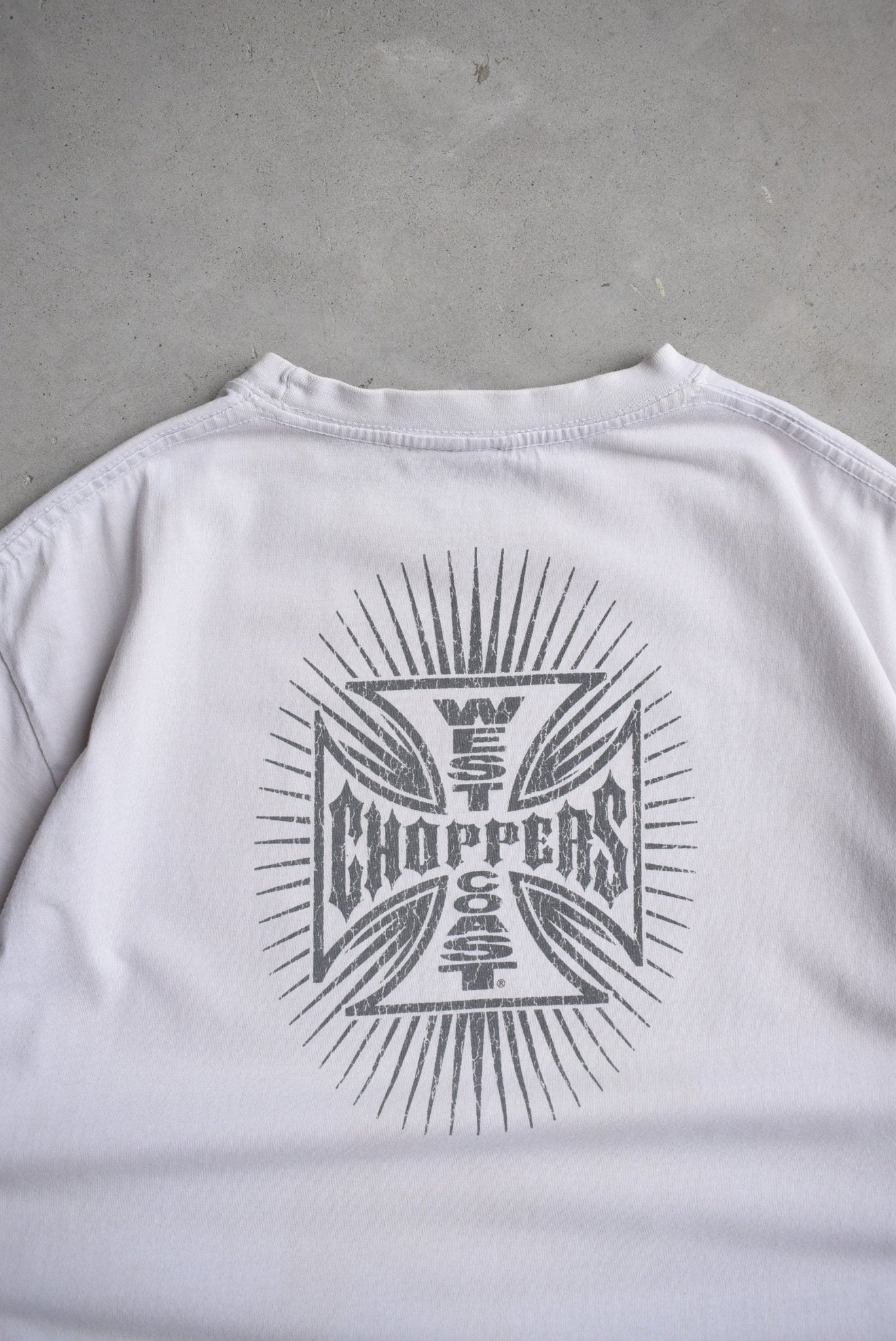 West Coast Choppers White Graphic Tee — 2000s (S/M) - Retrospective Store