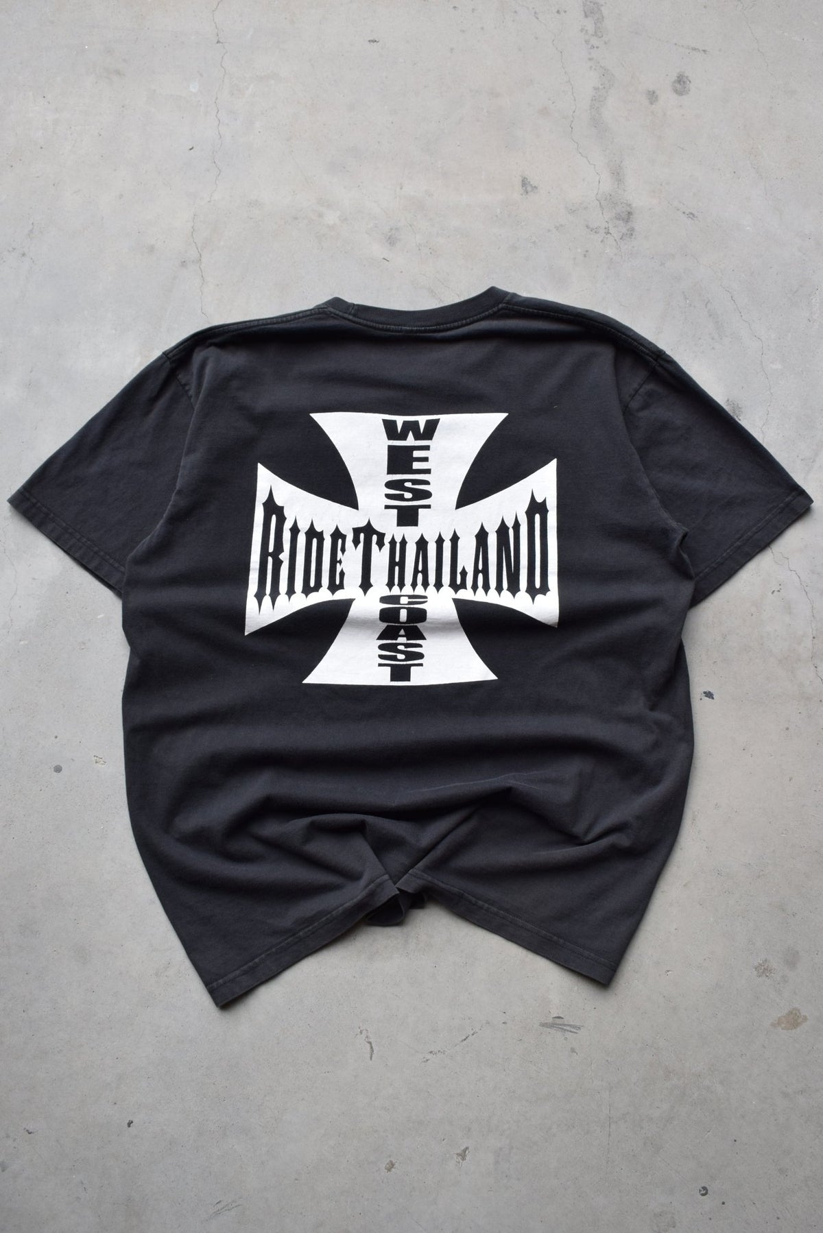 West Coast Ride Thailand Black Graphic Tee — 2000s (L) - Retrospective Store