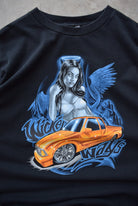 Wicked Ways Black Long Sleeve Graphic Tee — 2000s (XL) - Retrospective Store