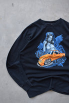 Wicked Ways Black Long Sleeve Graphic Tee — 2000s (XL) - Retrospective Store