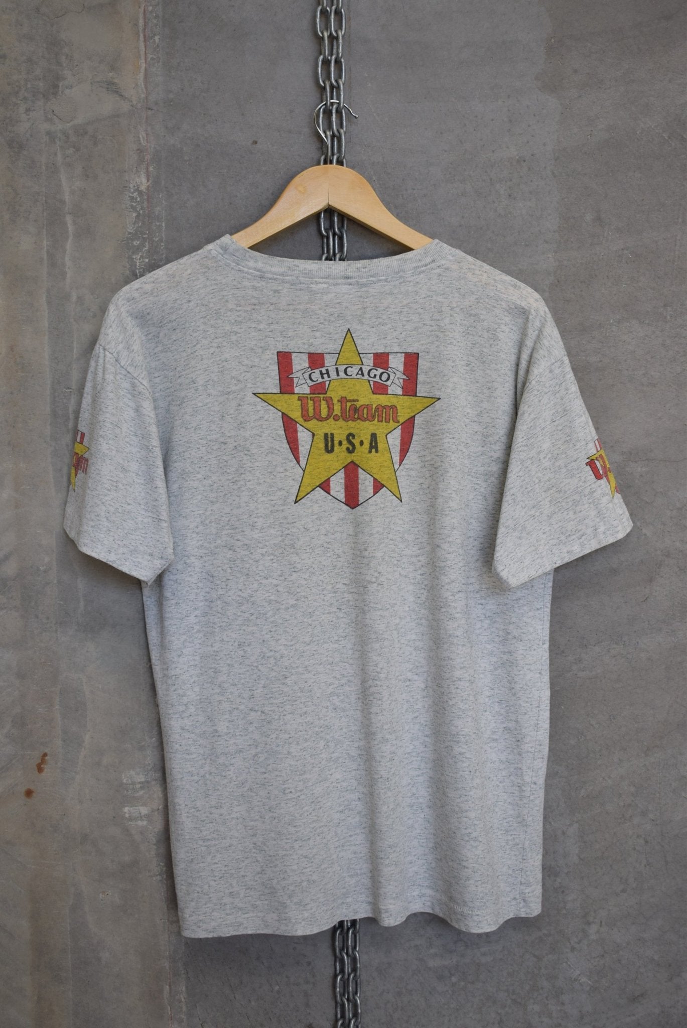 Wilson USA 'Brand of the Pros' Tee — 1990s (M) - Retrospective Store
