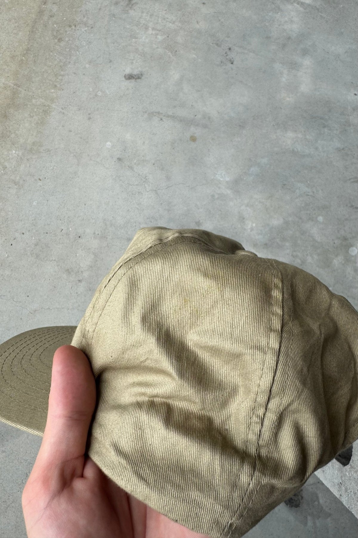 World's Greatest Dad Tan Embroidered Hat — 1990s - Retrospective Store