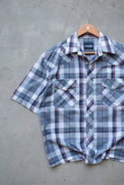 Wrangler Blue Cropped Button Up — 2000s (M) - Retrospective Store