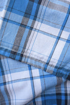 Wrangler Blue & White Cropped Button Up — 2000s (XXL) - Retrospective Store