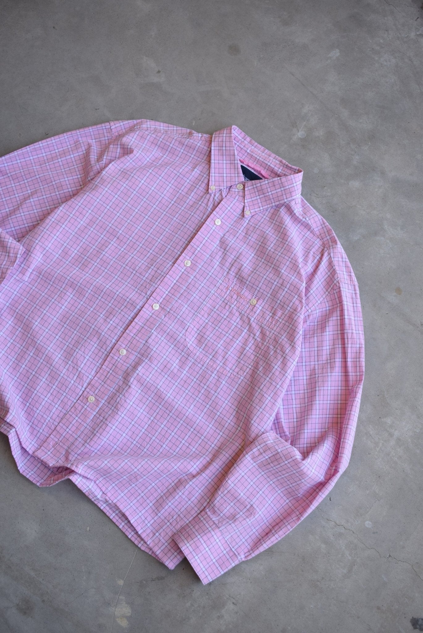 Wrangler Cropped Long Sleeve Button Up — 2000s (L) - Retrospective Store
