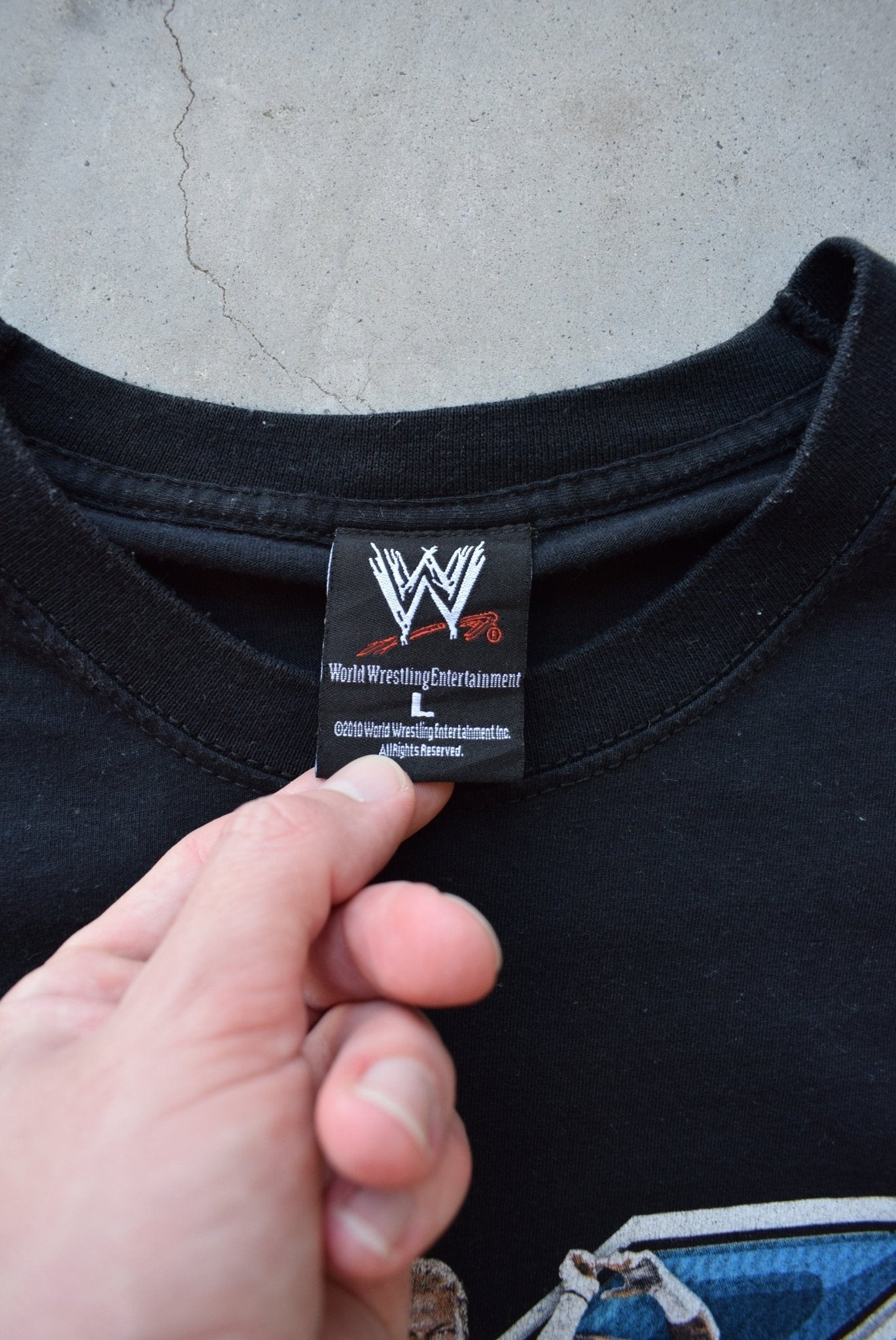 WWE Smackdown Black Graphic Tee — 2000s (M) - Retrospective Store