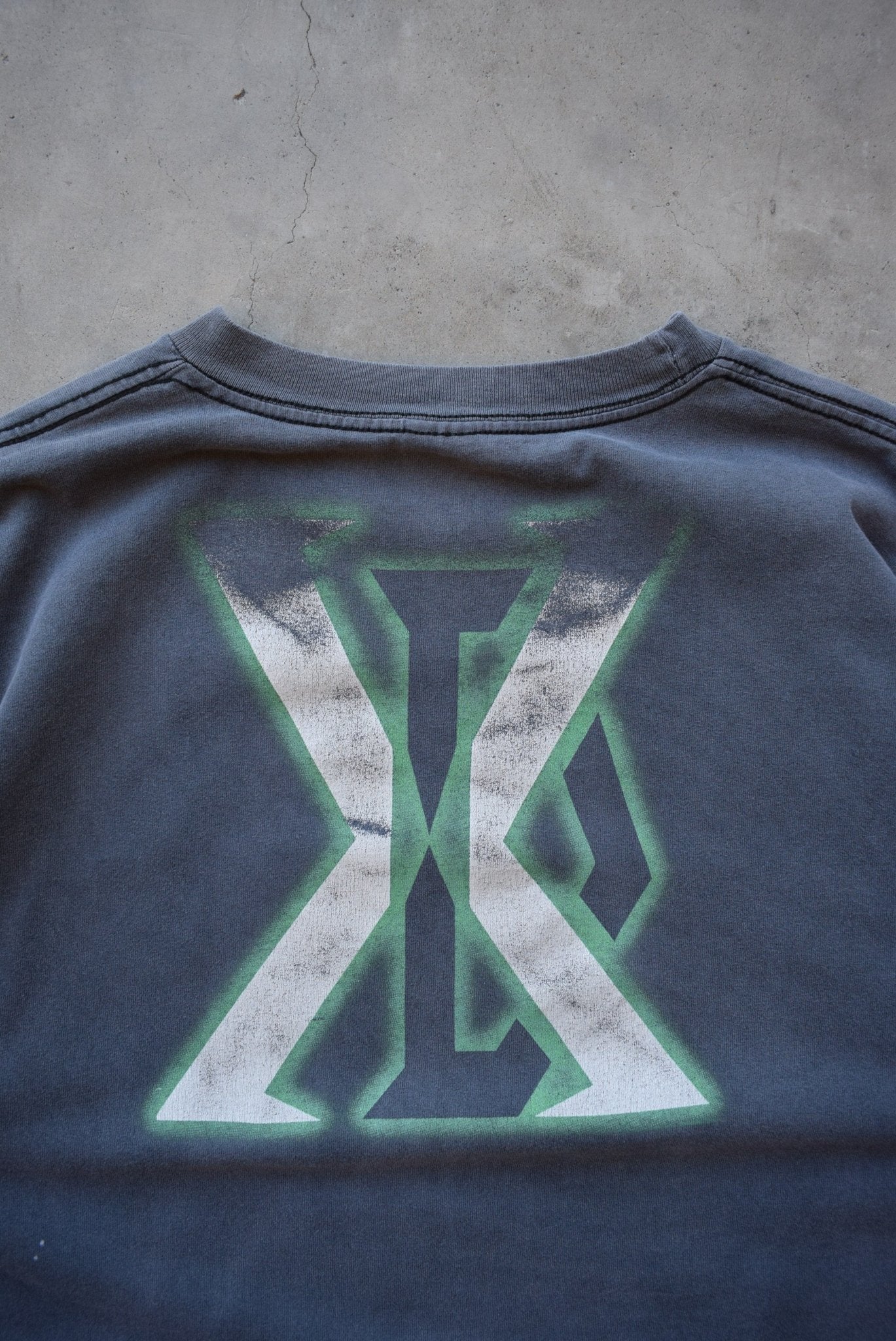 WWF Degeneration-X Faded-Black Graphic Tee — 1998 (L/XL) - Retrospective Store