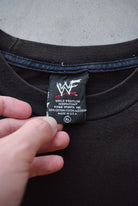 WWF Jerry Lawler 'Show Me Your Puppies!' Black Graphic Tee — 1995 (XL) - Retrospective Store