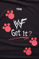 WWF Jerry Lawler 'Show Me Your Puppies!' Black Graphic Tee — 1995 (XL) - Retrospective Store