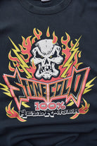 WWF Stone Cold Steve Austin '100% Hell Raiser' Black Graphic Tee — 2000 (L/XL) - Retrospective Store