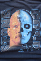 WWF Stone Cold Steve Austin 3:16 Black Graphic Tee — 1997 (L) - Retrospective Store