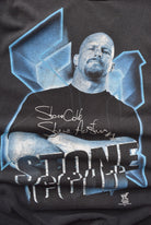 WWF Stone Cold Steve Austin Black Graphic Tee — 1998 (L) - Retrospective Store