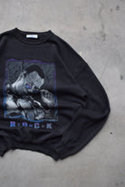 WWF The Rock Black Graphic Crewneck — 1998 (XL) - Retrospective Store