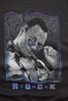 WWF The Rock Black Graphic Crewneck — 1998 (XL) - Retrospective Store